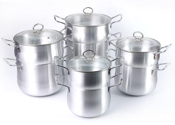Bakelite Handle Polished 30cm Prestige Induction Cookware Set