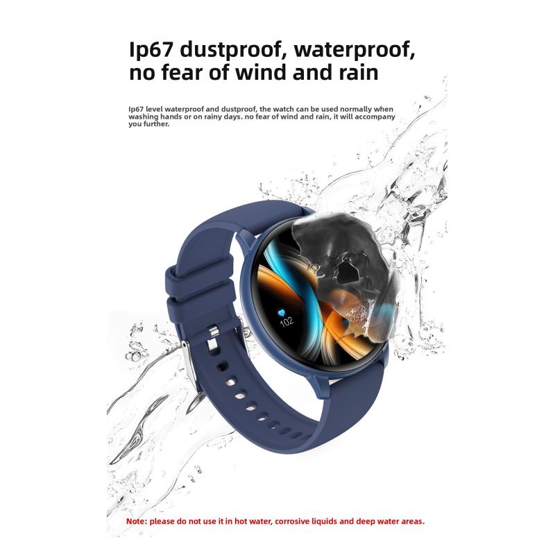 Bluetooth Call Fitness Smart Watch with Heart Rate Blood Oxygen Sleep Monitor IP67 Waterproof Multi-Sport Tracker for iOS Android