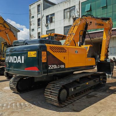 Excavadora Hyundai de uso médio Máquina de excavadora hidráulica e potente