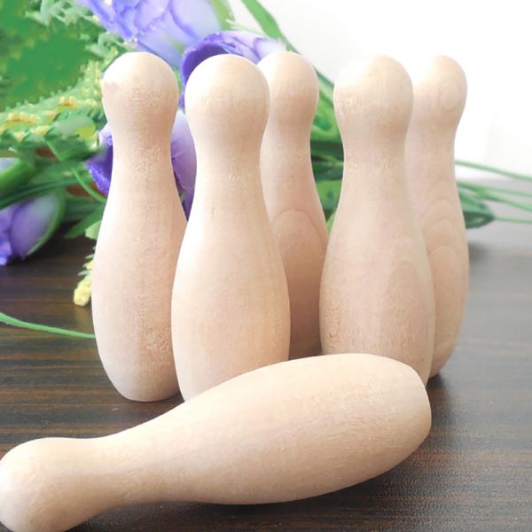 Logo du client Jouet d'équilibre en bois Enfant Parent Boule de bowling en bois