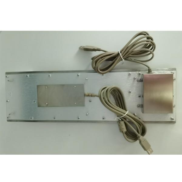 Industrial IP65 Stainless Steel Metal Keyboard With Trackball For Industrial Applications