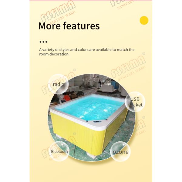 3 Meter Big Size Baby SPA Bathtub Hydromassage Swimming Pool Tub