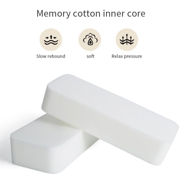 Hotel Black Memory Cotton Office Seat Armrest Pad with Ergonomic Slow Rebound Support