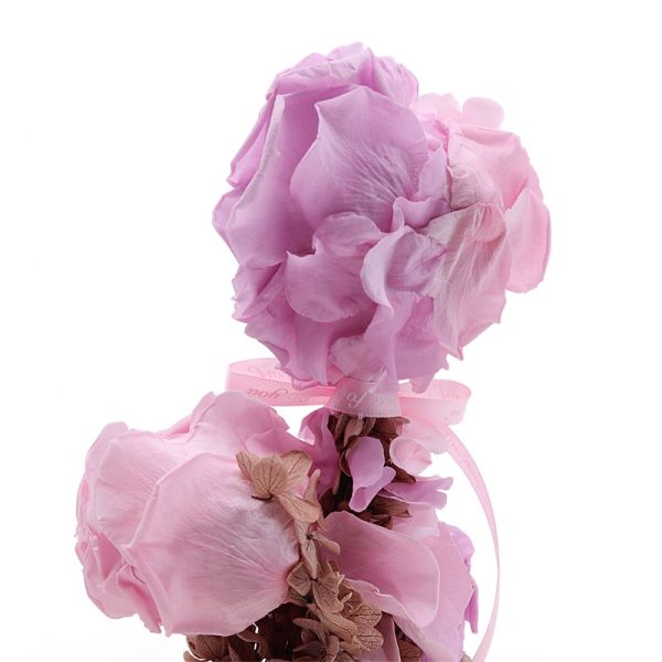 Custom Hreat Eternal Flower In Glass Wedding Decoration For Christmas Brithday