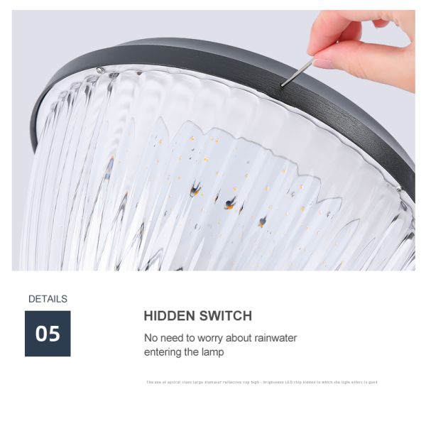 100lm умирают открытый сад солнечное светлое IP65 литого алюминия водоустойчивый