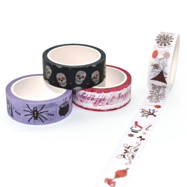 Colorful DIY Scrapbook Japanese Washi Paper Custom Waterproof Masking Washi Tape