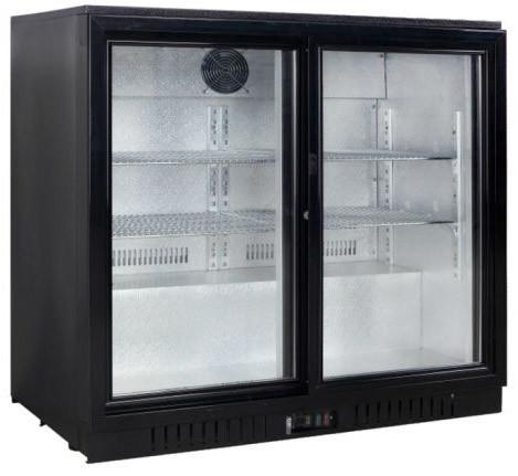 Sliding Door Commercial Beer Refrigerator , 208L Mini Beverage Cooler