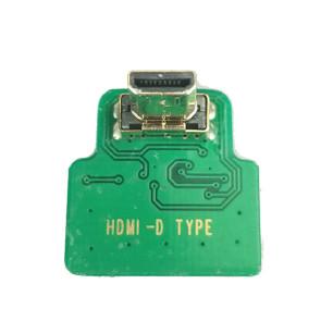 Adaptadores de conector ROHS Adaptador HDMI-D Micro cabeça de cotovelo HDMI-D para 20454-220-02 20455 20453