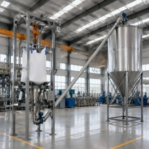 Automatic Big Bag Emptying System SUS304 SUS316 For Powder / Granule Bulk Material Handling