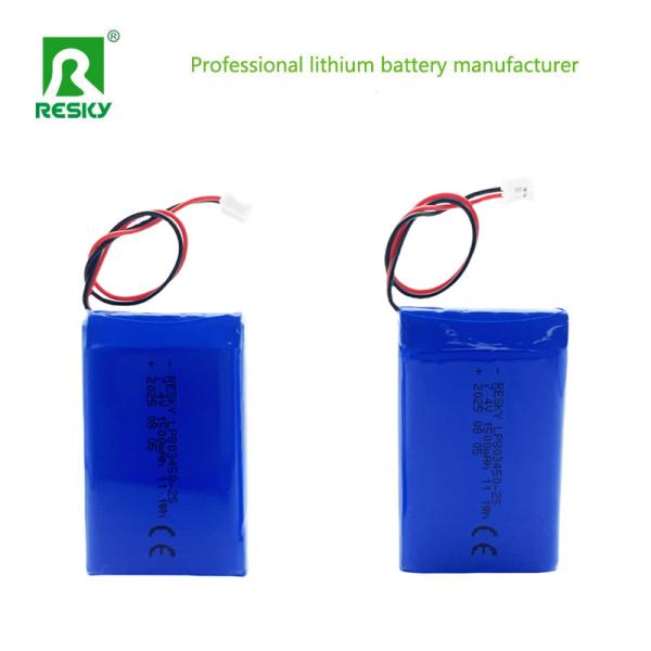 Power Lithium Polymer Battery Pack 803450 2S 7.4V 1500mAh 11.1wh Rechargeable Lithium Ion Cell