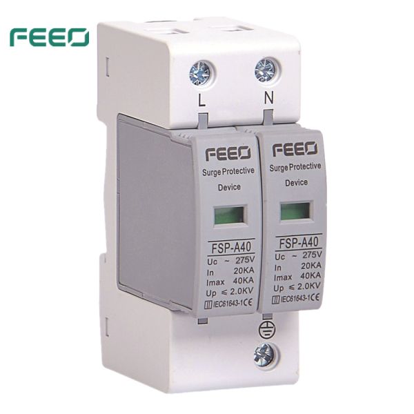 FSP-A40 40KA Indicate Ac Surge Protection With Surge Arrester