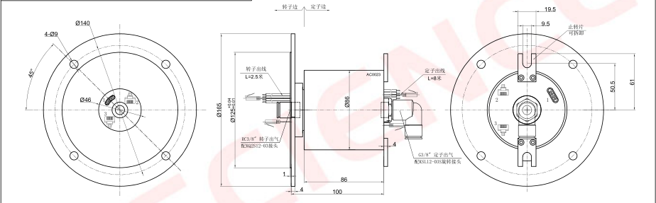 Промышленный Ethernet Slip Ring Многоцелевые сетевые кабели Slip Ring