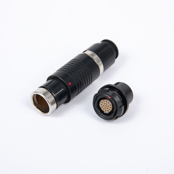 F Series High Density IP68 Waterproof Push Pull Connector with EMC Shielding and Fischer Compatibility