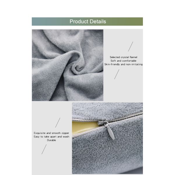 Flexible Travel Neck Roll Pillow with Memory Foam Filling and Customized Color Option