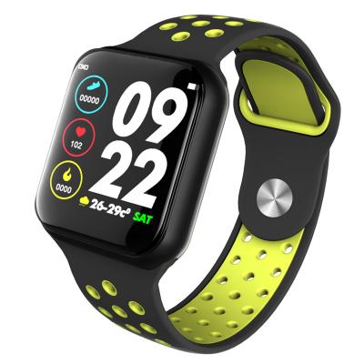 Preto 1.3inch 240*240 TPU do telefone do relógio de Rate Smart Bracelet Waterproof Wrist do coração F8