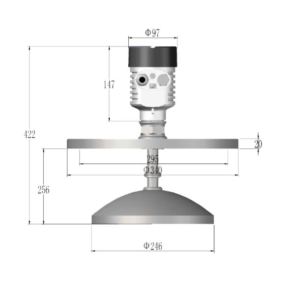 Parabolic Radar Level Gauge
