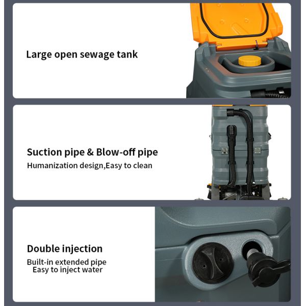 ODM Ride On Floor Scrubber Dryer Warehouse Floor Cleaner For Hospital