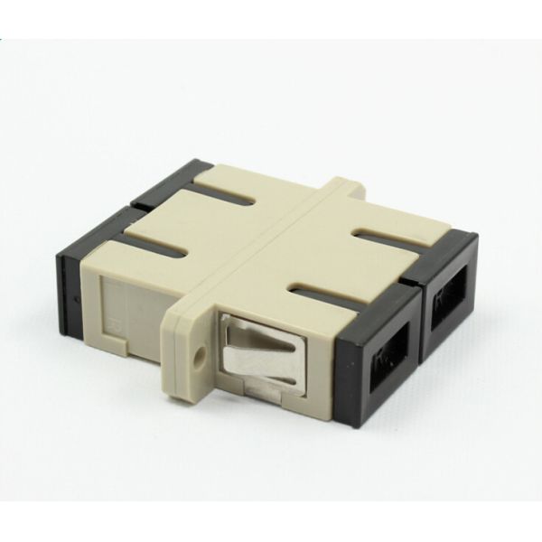 Plastic SC Fiber Optic Adapter Multimode with Low Insertion Loss ≤0.20dB for Optical Fiber Patch Cable