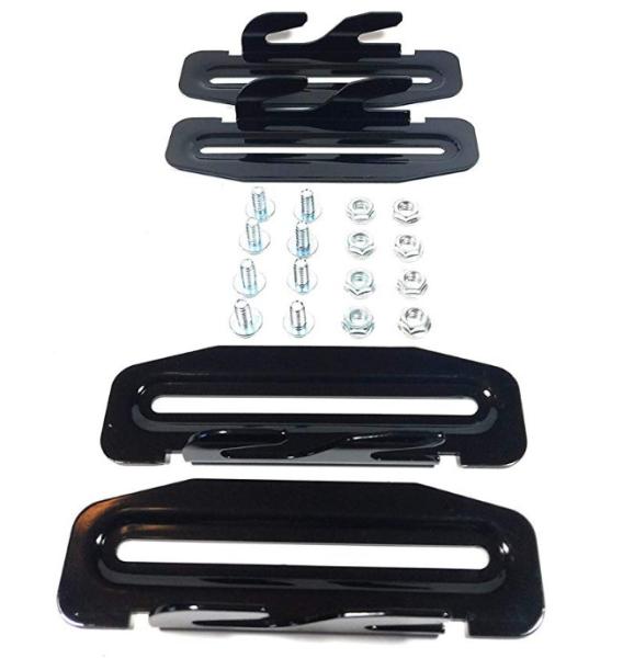 Bed Frame to Headboard or Footboard Attachment Kit 35 Down Hook Plates for Mirrors or Panels
