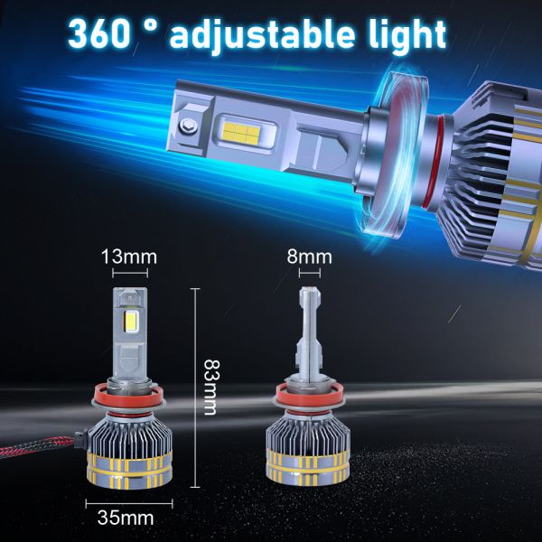 High Bright 100W H7 H11 9005 Car Universal H4 LED Bulb For Car