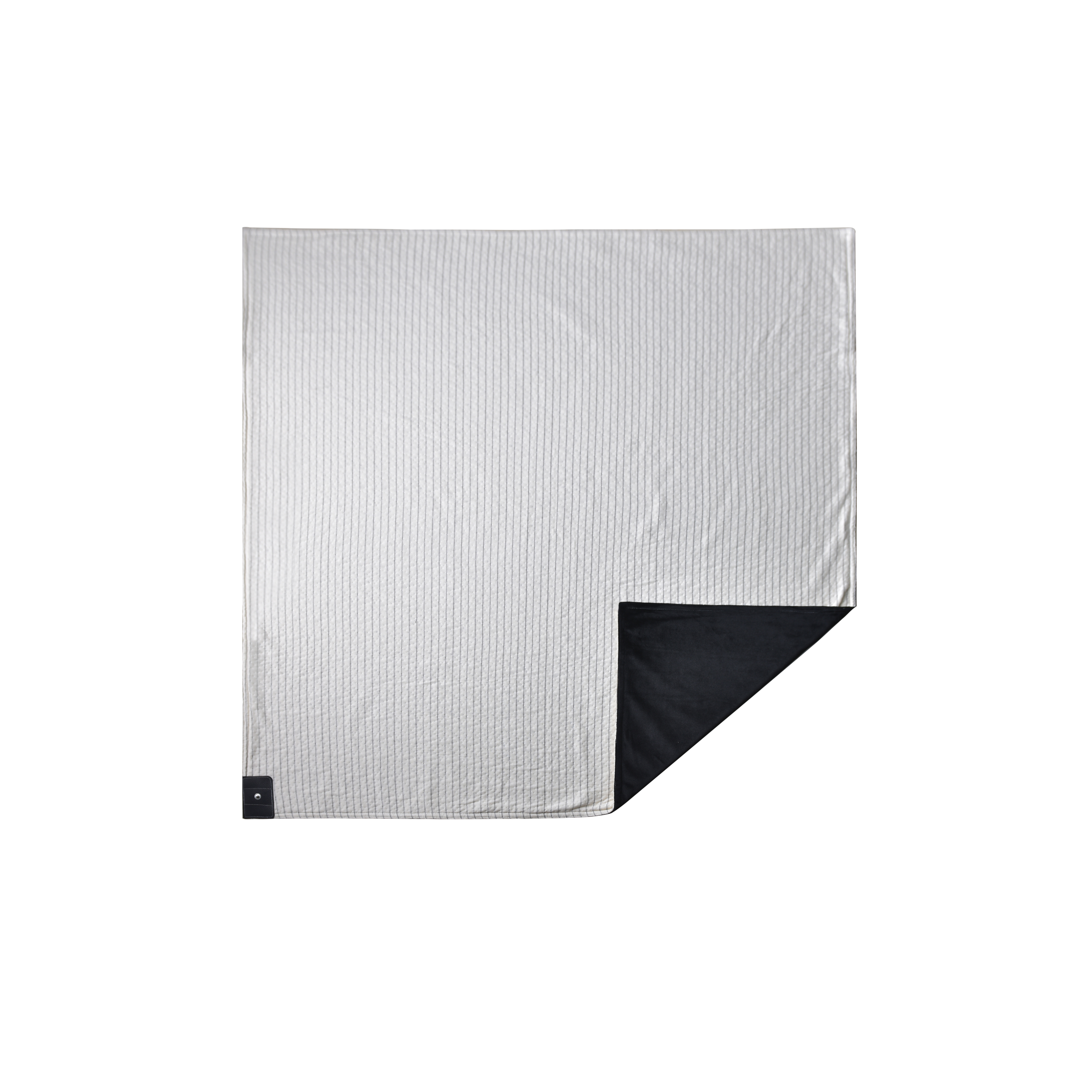 Black White Silver Fiber Grounding Earthing Blanket 15FT Cord Thick Comfortable Suede Fabric Safety Product-Bed Mattress Bedding