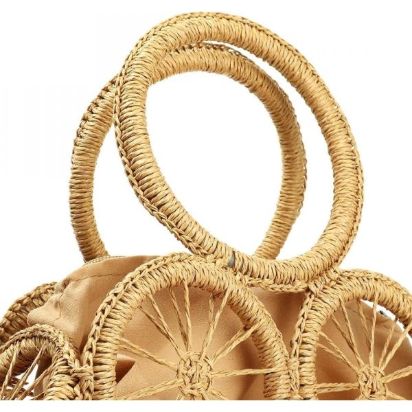 WOMENS LARGE STRAW BAGS BEACH TOTE BAG HANDWOVEN HOBO BAG SUMMER BEACH BAG STRAW HANDBAG