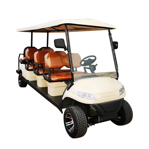 Carrinho de golfe elétrico 110v 6 lugares 40mph alta eficiência com bateria de lítio