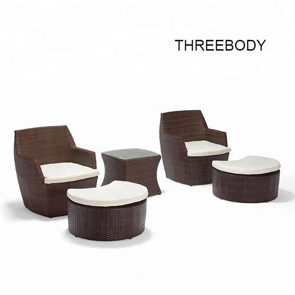 Comfortable Rattan Outdoor Wicker Sofa , 4 Seater Outdoor Patio Sofa High Grade