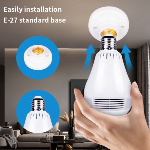 Wireless 1080P Hd Light Bulb Camera PTZ Home Bulb CCTV 360 Camera