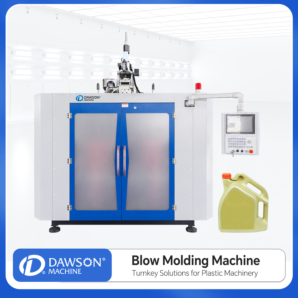 Automatic 4L HDPE Plastic Bottle Making Machine Extrusion Blow Molding Equipment