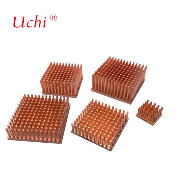 Mini Square Copper Pin Fin Cold Forged Heat Sink Thermal Solution
