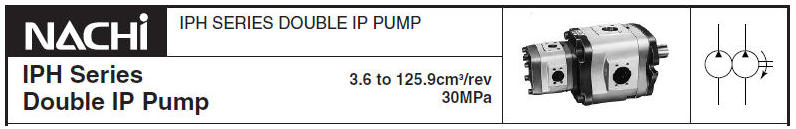 NACHI IPH-56B-40-100-11 IPH SERIES IP DOUBLE GEAR PUMP
