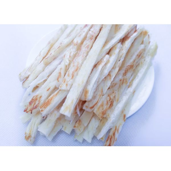 Salty Dried Shredded Squid Strip Thailand , Grill Roasted Slip Squid