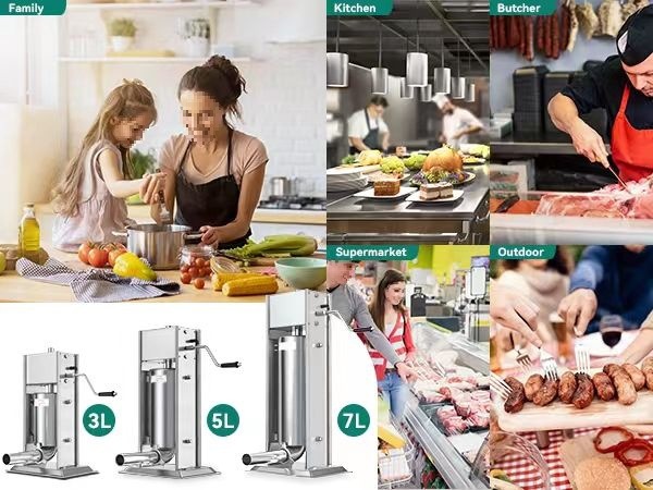 Sausage Filling Making Machine for Restaurant Vertical Manual Sausage Stuffer Machine