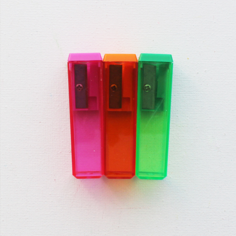 wholesale reliable quality multicolor single hole mini pencil sharpener