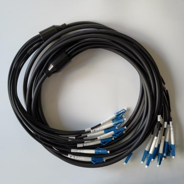 LSZH Jacket Armored Military Optical Cable Tactical Fiber Cable 3.0mm LC To LC