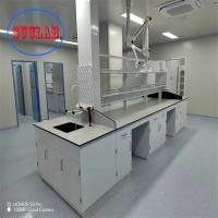 Mobiliário de laboratório branco cinzento com prateleiras Gabinete de base em aço para armazenamento de organização de laboratório