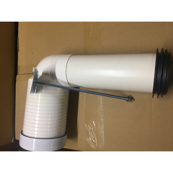 Standard PVC Toilet Bowl Pipe , Toilet Waste Fittings 102mm Hole Diameter