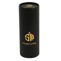 Logo en feuille chaude personnalisée écologique en papier noir rigide tube d'huile essentielle boîte cadeau d'emballage avec insert de mousse