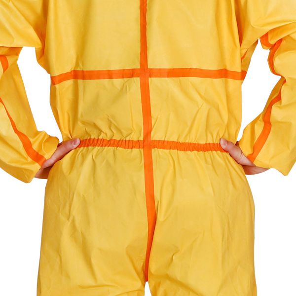 OEM Type 3 4 Chemical Resistant Disposable Coveralls Water Resistant