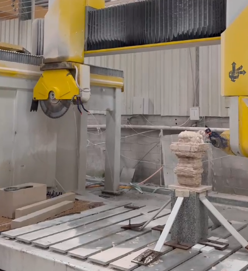 6 Ejes máquina de tallado de piedra centro de mecanizado de piedra CNC para encimeras de cocina