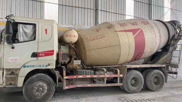 SY5255GJBID 12 Cbm White Used Concrete Trucks with Wide Vision Field