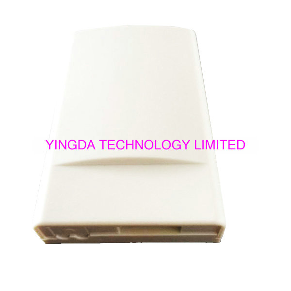 2 Core Mini FTTH Fiber Optic Distribution Wall Outlet Faceplate ABS Plastic White