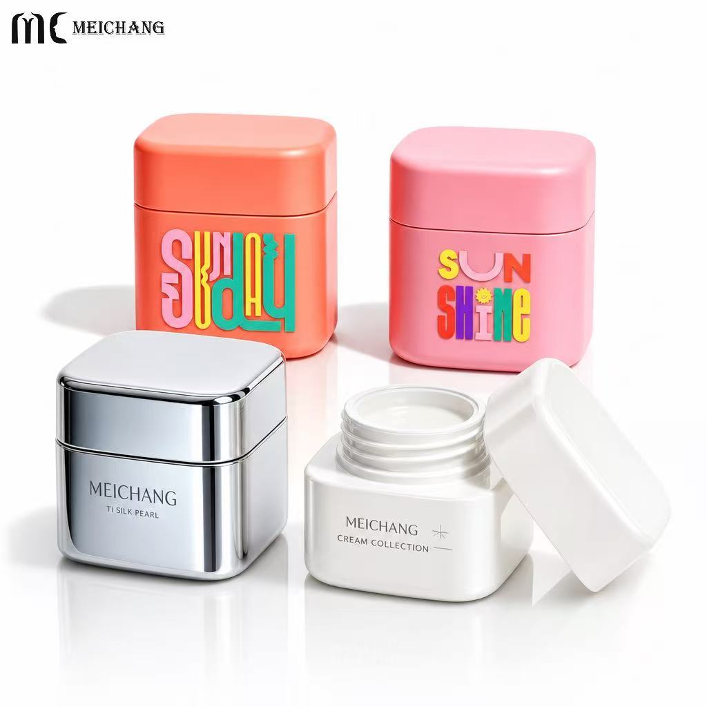 30g 50g Square PET Cream Jar with Wide Mouth(MC-P-567)