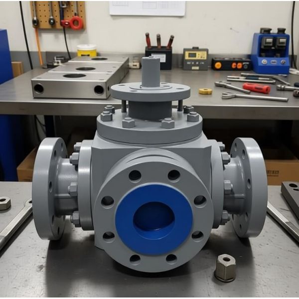 2in25in Explosion-proof Electric Angle-travel Three-way Ball Valve with Large-diameter Hard Sea High Torque LAC24VDC110V220V380V