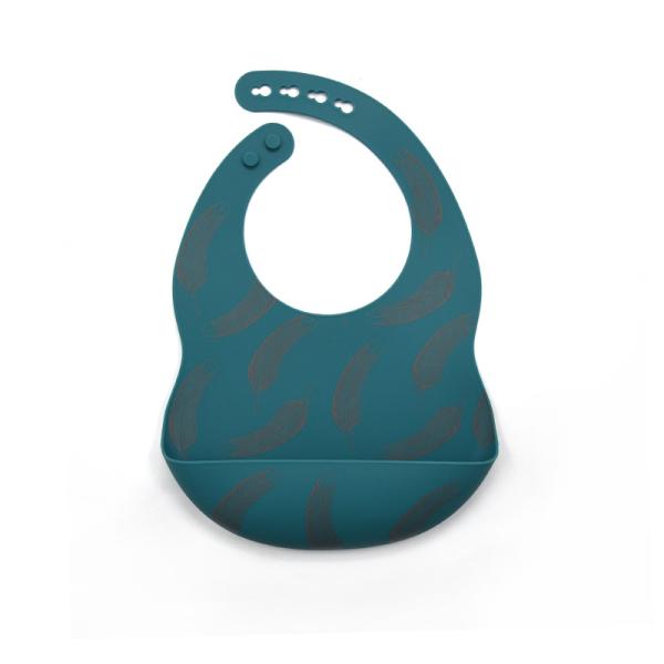 Food Grade Soft Waterproof Easy Clean OEM ODM Baby Silicone Bib