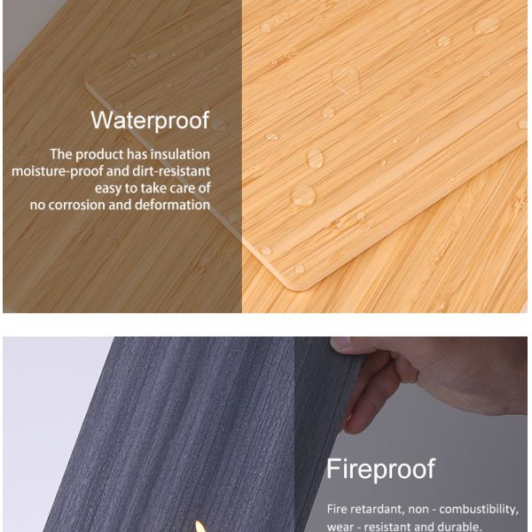 Горячие панели стены облицовки древесины угля зерна древесины доказательства огня и насекомого продажи бамбуковые