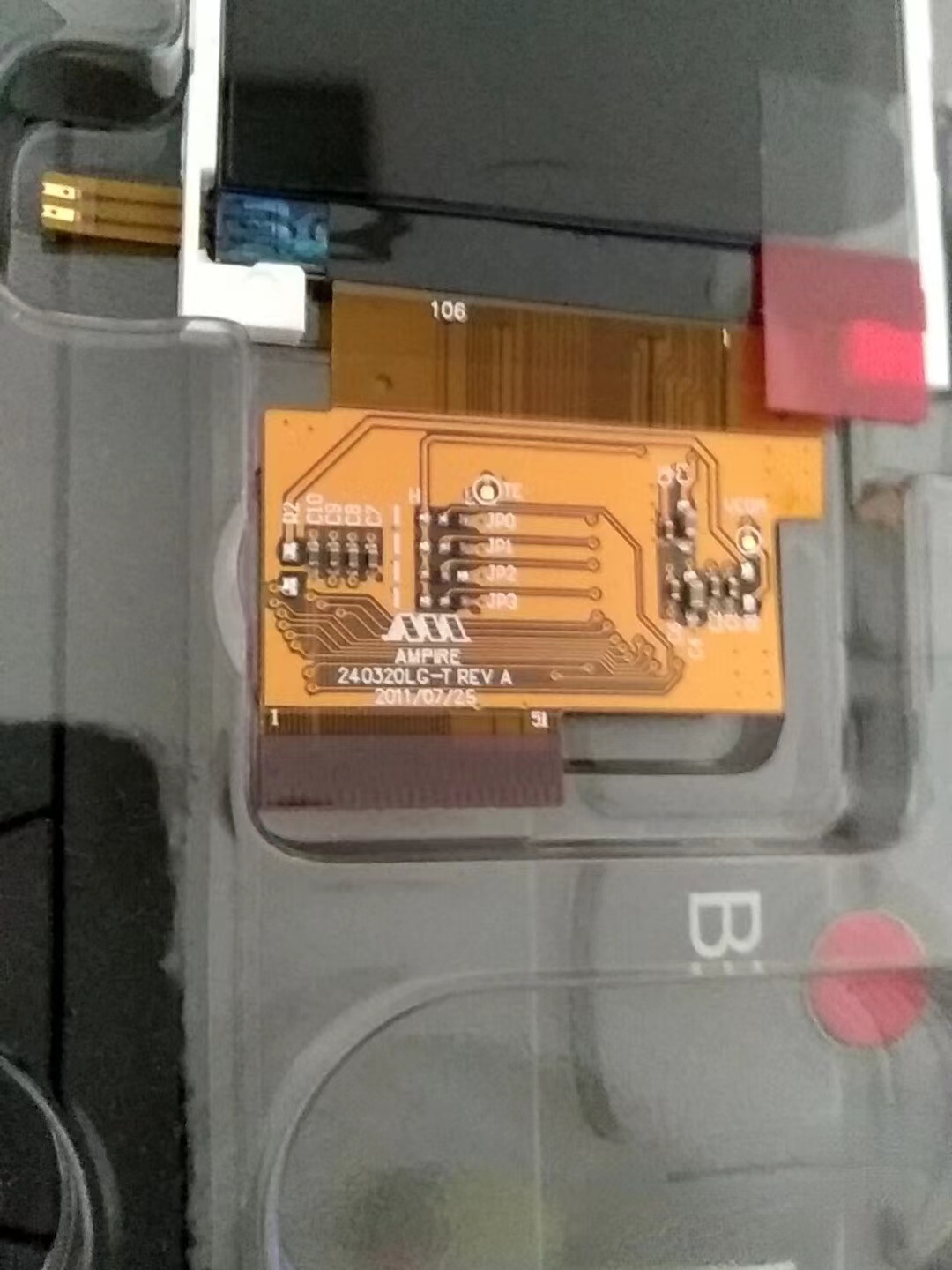 Пикселы дюйма 40PIN 320x240 модуля AM-240320LGTNQW-T00H 2,4 дисплея AMPIRE Tft Lcd с сенсорной панелью 166PPI 51PIN