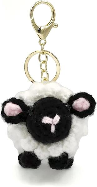 Crochet Plush Keychain - Keychain Accessory Handmade Bag Charm Key Chain Car Keyring Charm Handbag Bag Purse Pendant