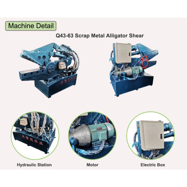 Машина гидравлического металла Q43-63 режа для плавя литейной промышленности